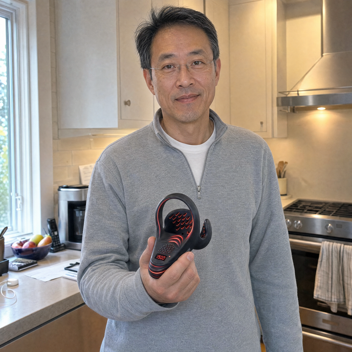 Customer holding the Shockwave Performance Activator