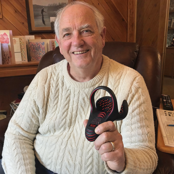 Customer holding the Shockwave Performance Activator