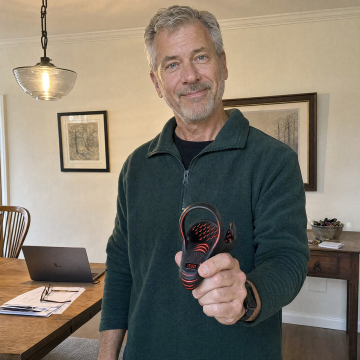 Customer holding the Shockwave Performance Activator